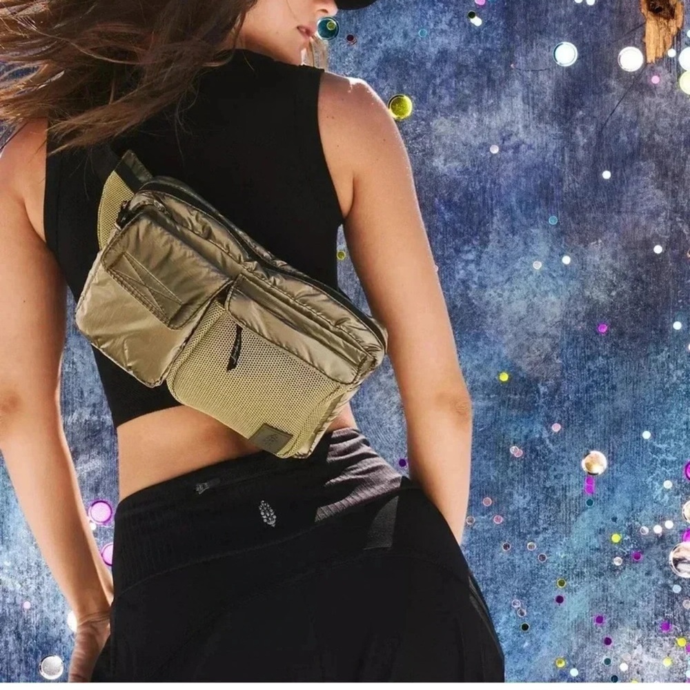 Free People Courtside Cargo Sling Belt Bag.